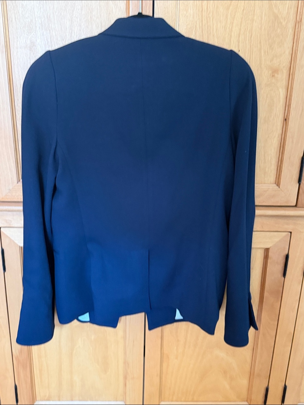 Vintage Veronica Beard Dark Navy Single-Button Blazer as 10 - Picture 4 of 8